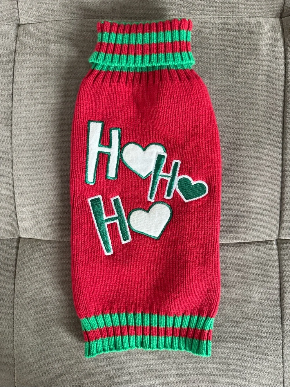 Holiday Dog Bundle - 2 Sweaters, Fleece, and Necklace, Size Small